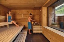 Der Saunabereich des Wellnesshotels