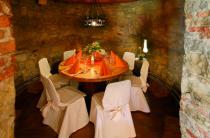 Das historische Ambiente ist ideal für ein romantisches Dinner