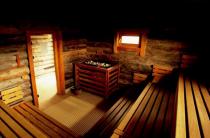 Blick in die Sauna