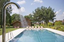 Der Outdoor-Pool - ideal für eine kleine Abkühlung im Sommer